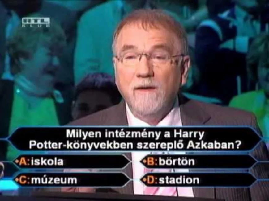 Legyen Ön is milliomos idegrendszer teszt