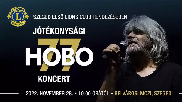 Hobo a napfény városában ad jótékonysági koncertet!