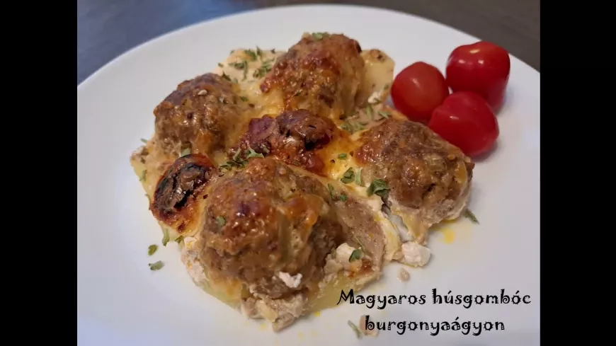 Magyaros húsgombóc burgonyaágyon | A mi kis konyhánk