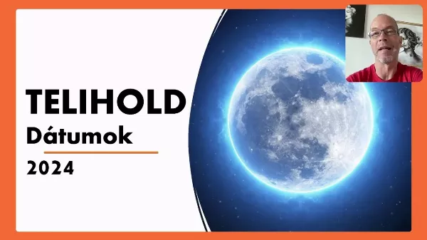 Telihold 2024 - Holdnaptár 2024 havi bontásban. Mikor lesz telihold?