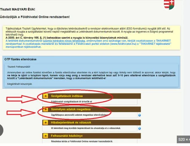 tulajdoni lap ügyintézés