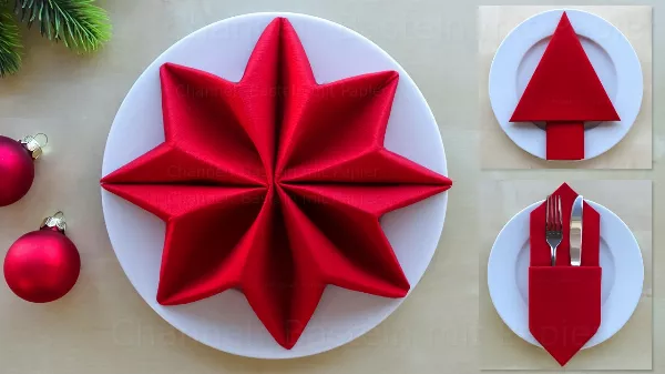 Ha van 1 szalvétád készítsd el 2 perc alatt a saját karácsonyi díszed! Karácsonyi 🎄 szalvéta hajtogatási tippek, ötletek.