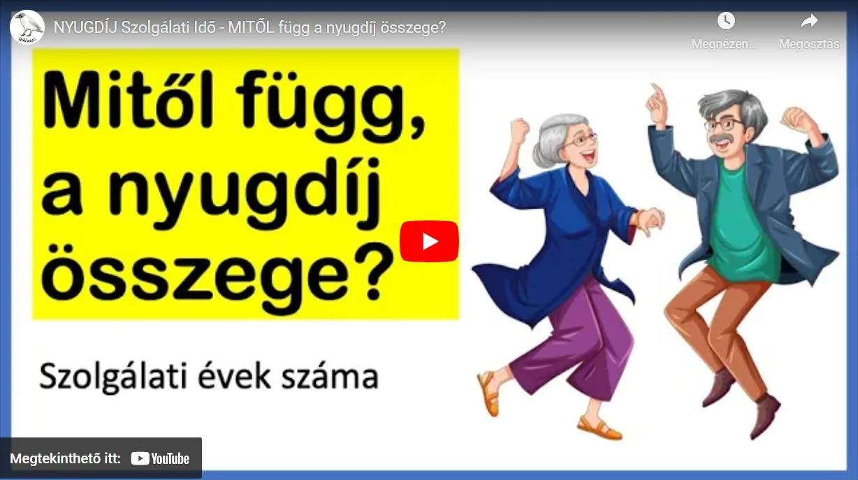 nyugdíj szolgálati évek video
