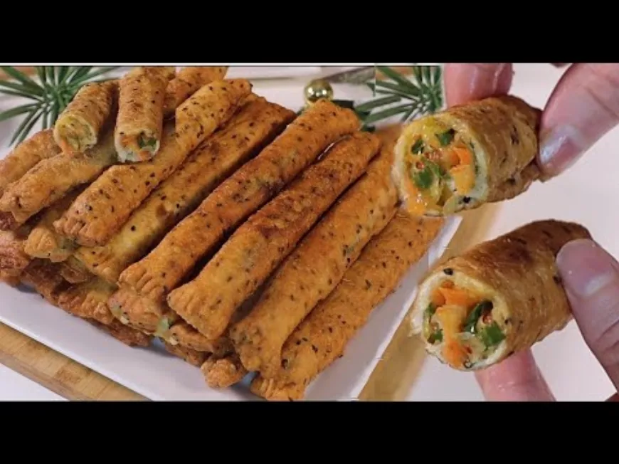 Szezámmagos Zöldséges Roppanós Rudak, Könnyű, Gyors Harapnivaló 🌟❗