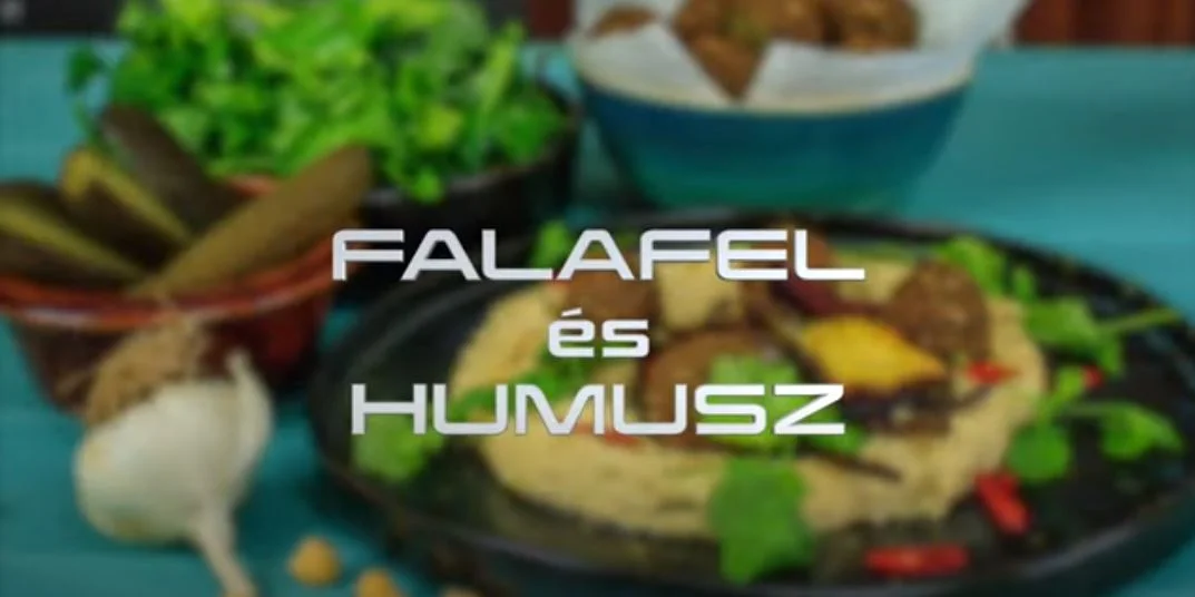 humusz és falafel