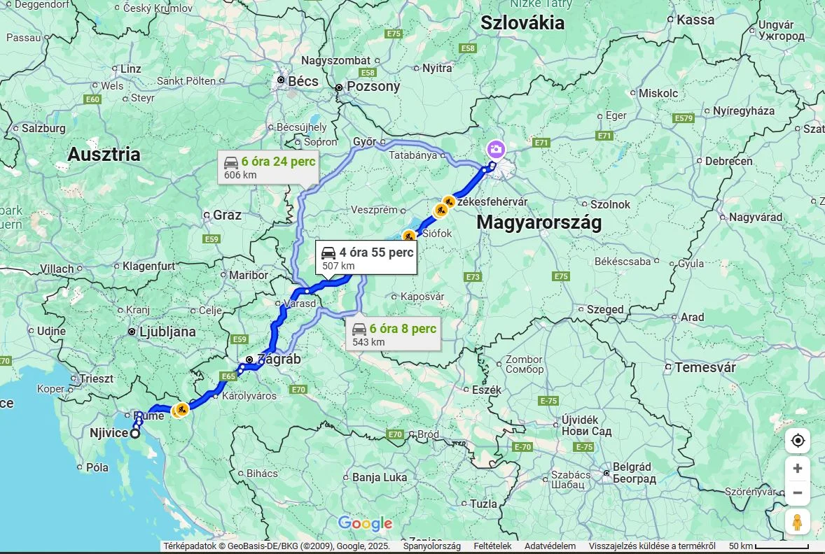 térkép utazás