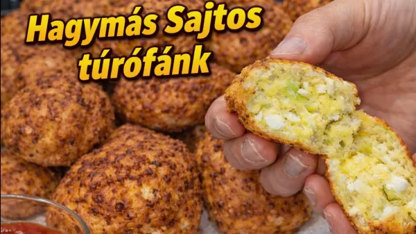 Meglepő fordulat a konyhában: sajtos-hagymás túrófánk, ami akár fasírt is lehet